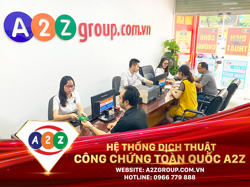 Dịch Thuật Công Chứng Tiếng Pháp Tại A2Z Huyện Lập Thạch – Chính Xác, Uy Tín, Hợp Pháp
